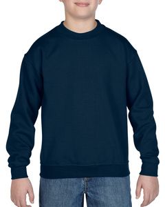 Gildan 18000B - YOUTH CREWNECK SWEATSHIRT 8 oz Navy