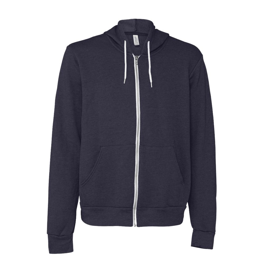 Bella+Canvas 3739 - Unisex Poly-Cotton Fleece Full-Zip Hoodie