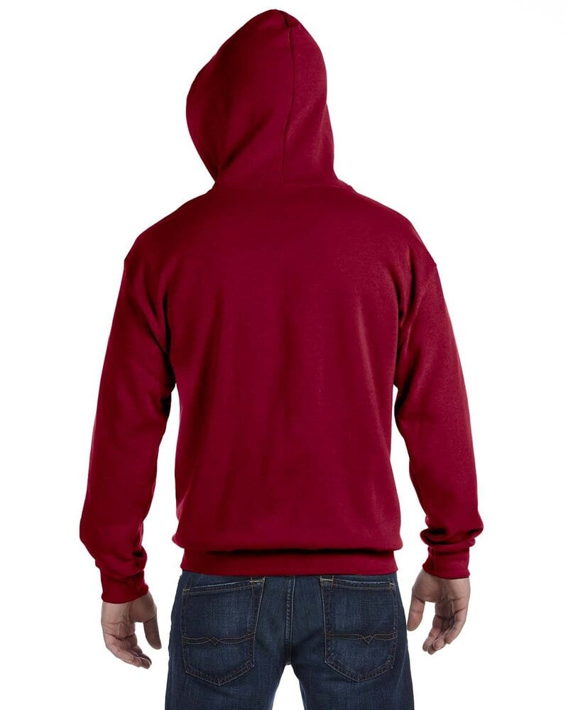 Gildan sweatshirt with zipper for men dark white