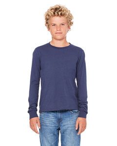 Bella+Canvas 3501Y - Youth Jersey Long Sleeve T-Shirt Navy