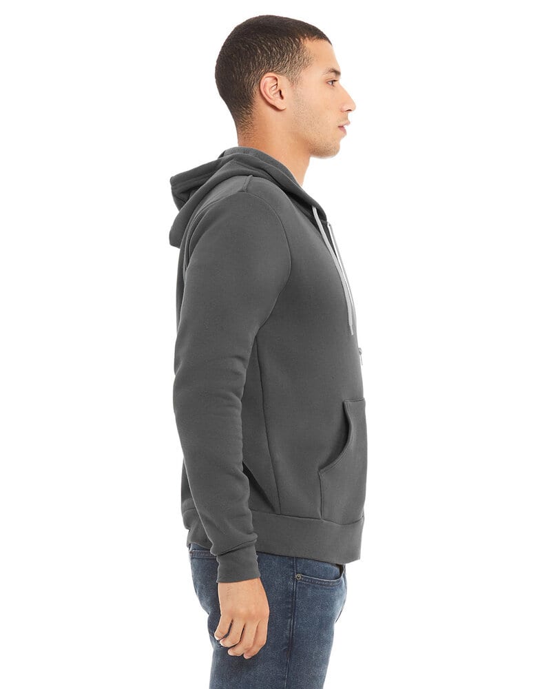 Bella+Canvas 3739 - Unisex Full-Zip Hooded Sweatshirt