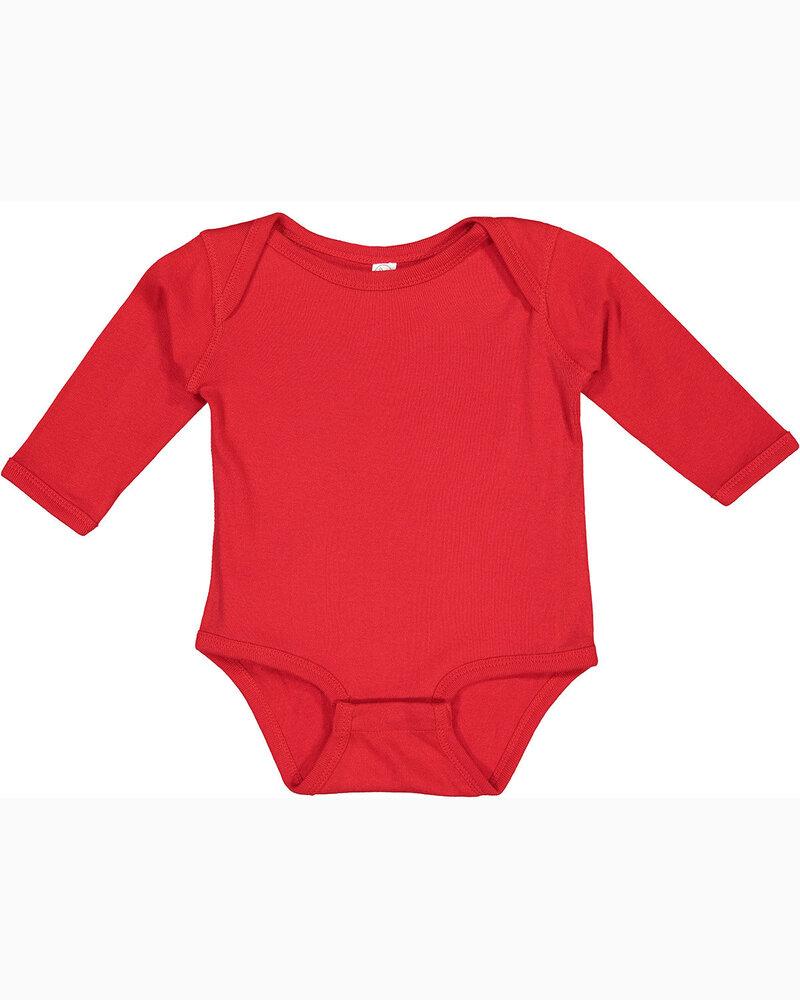 Rabbit Skins 4411 - Infant Long Sleeve Lap Shoulder Creeper