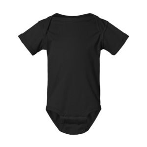 Rabbit Skins 4424 - Fine Jersey Infant Lap Shoulder Creeper  Black