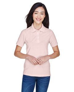 Harriton M265W - Ladies 5.6 oz. Easy Blend Polo Blush