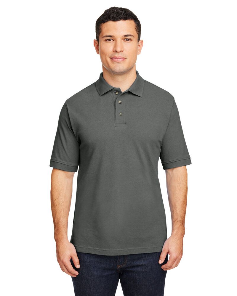 Harriton M200 - Men's 6 oz. Ringspun Cotton Piqué Short-Sleeve Polo