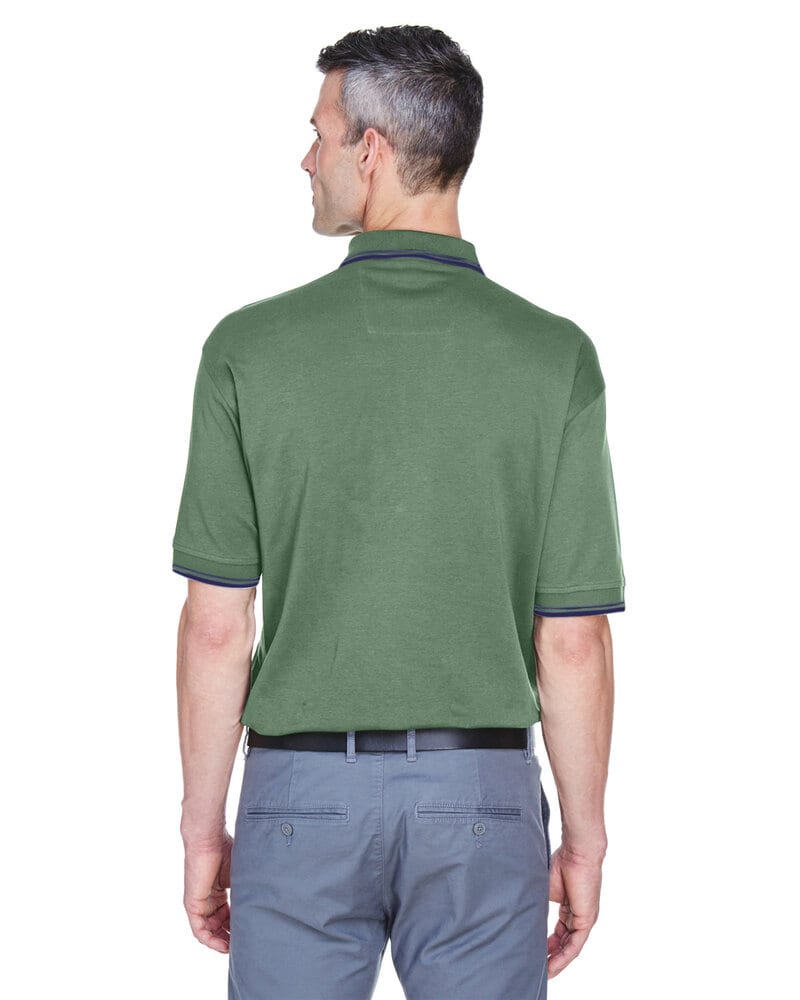 Devon & Jones D140 - Men's Tipped Perfect Pima Interlock Polo