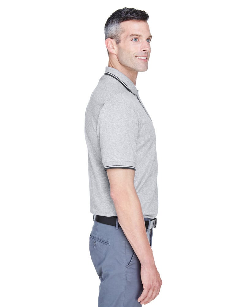 Devon & Jones D140 - Men's Tipped Perfect Pima Interlock Polo