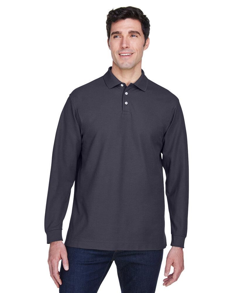 Devon & Jones D110 - Men's Pima Piqué Long-Sleeve Polo