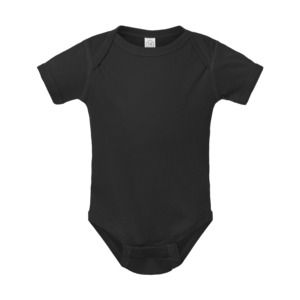 Rabbit Skins 4400 - Infant Baby Rib Bodysuit Black