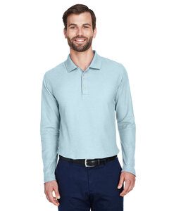 Devon & Jones DG170 - Men's DRYTEC20 Performance Long-Sleeve Polo Crystal Blue