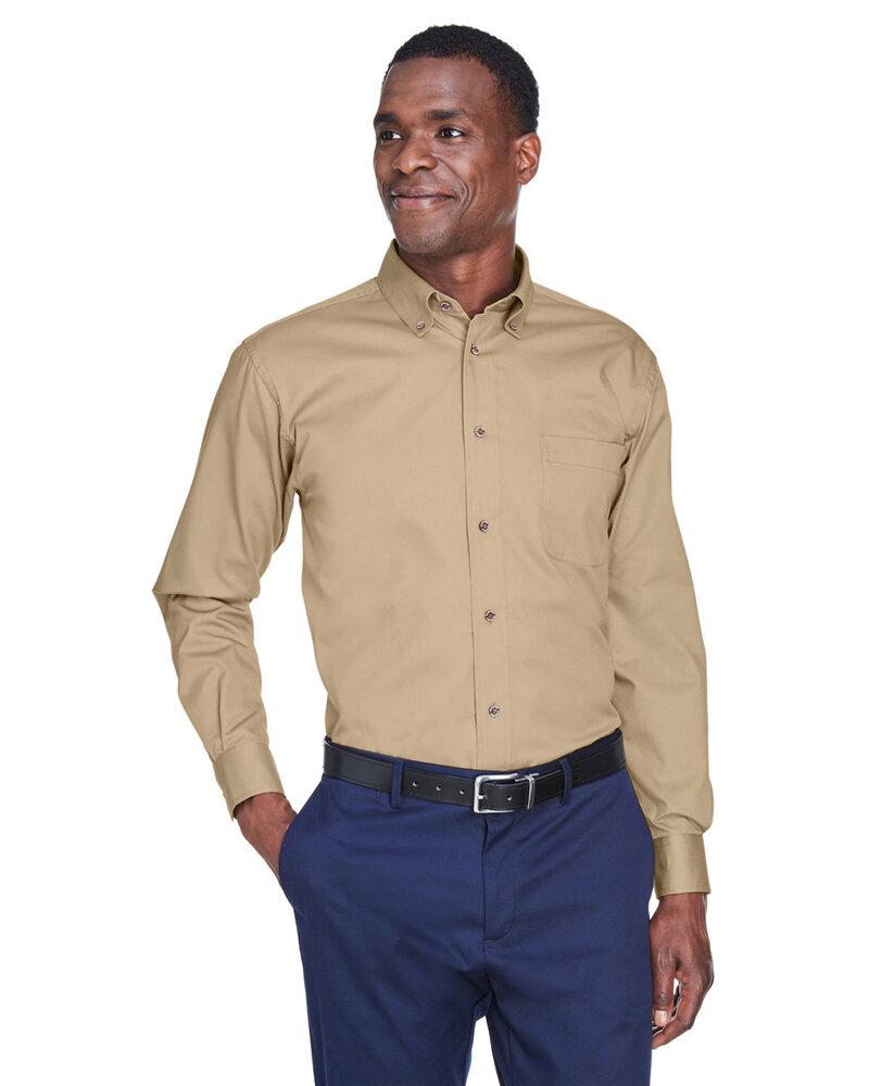 Harriton M500T - Men's Tall Easy Blend Long-Sleeve Twill