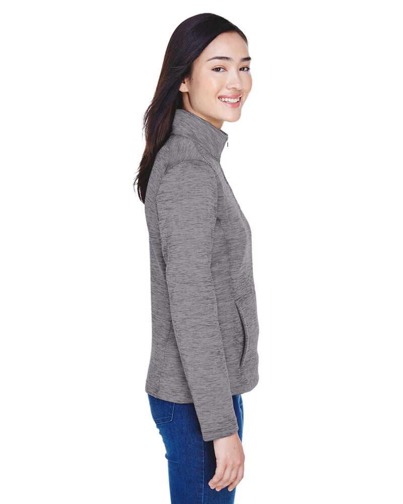 Devon & Jones DG798W - Ladies Newbury Mélange Fleece Quarter-Zip