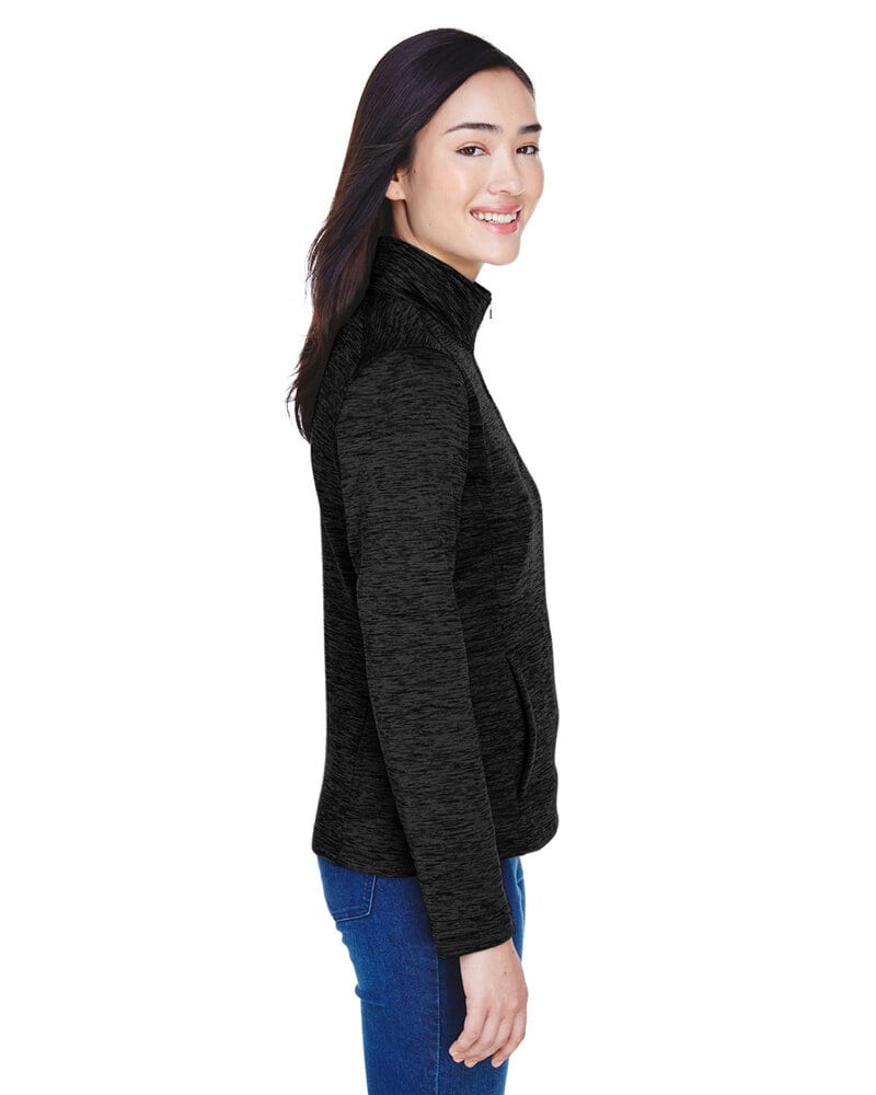 Devon & Jones DG798W - Ladies Newbury Mélange Fleece Quarter-Zip