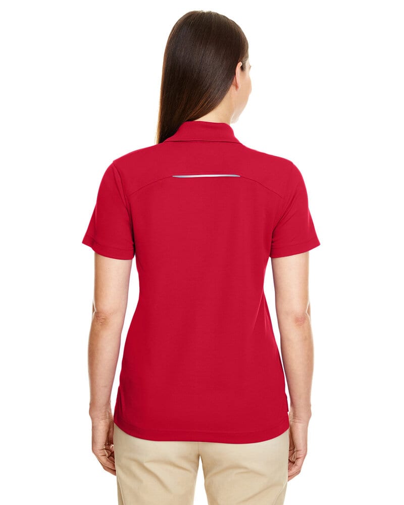 Core 365 78181R - Ladies Radiant Performance Piqué Polo with Reflective Piping