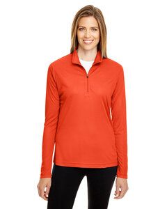 Team 365 TT31W - Ladies Zone Performance Quarter-Zip Sport Orange