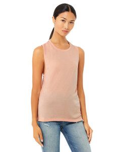 Bella+Canvas B8803 - Ladies Flowy Scoop Muscle T-Shirt  Peach