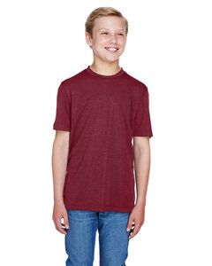 Team 365 TT11HY - Youth Sonic Heather Performance T-Shirt Sport Maroon Heather