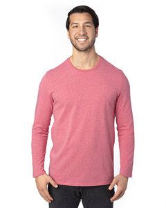 Threadfast 100LS - Unisex Ultimate Long-Sleeve T-Shirt Red Heather