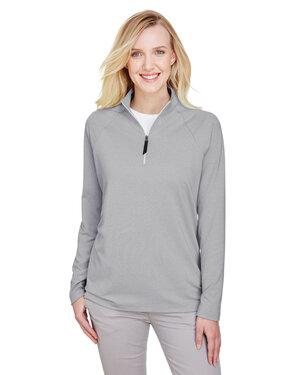 Devon & Jones DG480W - Ladies CrownLux Performance Clubhouse Micro-Stripe Quarter-Zip