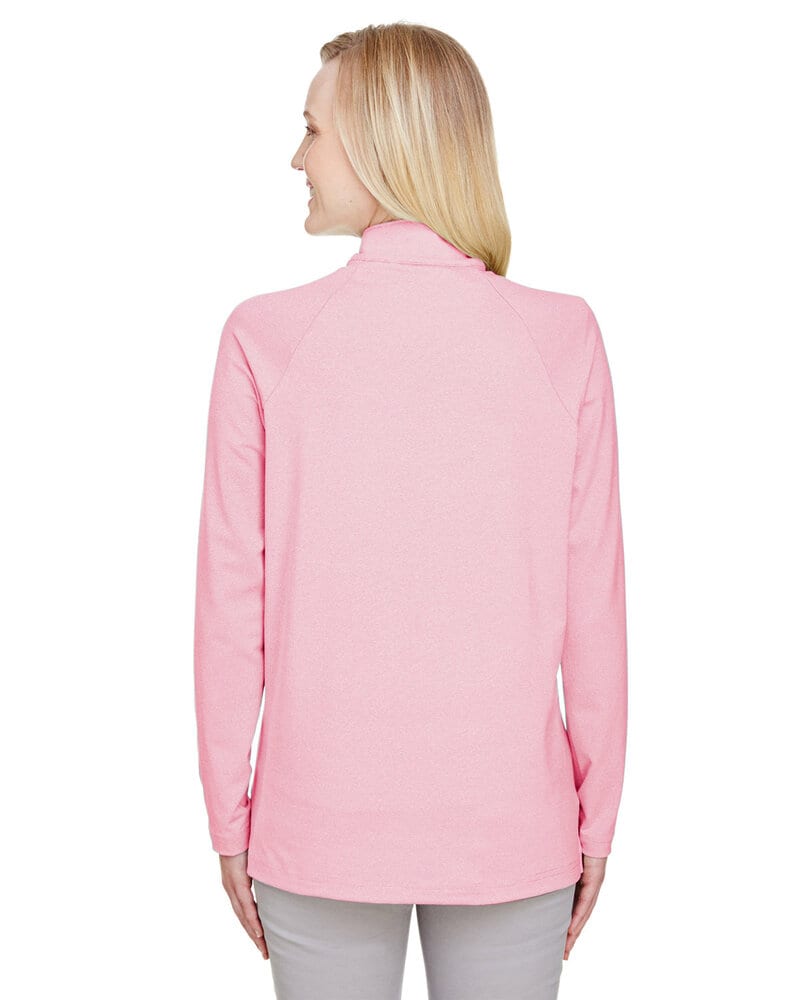 Devon & Jones DG480W - Ladies CrownLux Performance Clubhouse Micro-Stripe Quarter-Zip