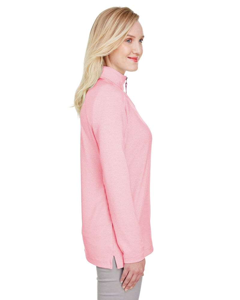 Devon & Jones DG480W - Ladies CrownLux Performance Clubhouse Micro-Stripe Quarter-Zip