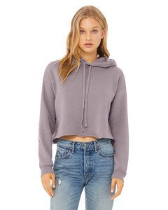 Bella+Canvas B7502 - Ladies Cropped Fleece Hoodie Storm