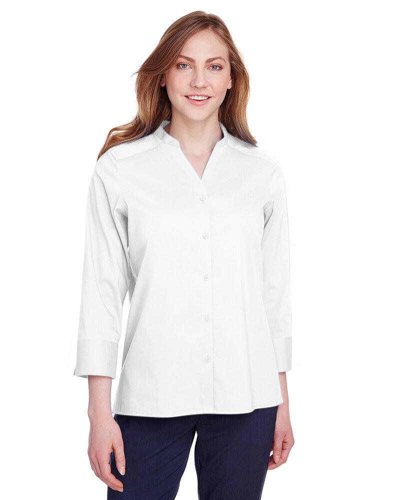 Devon & Jones DG560W - Ladies Crown  Collection Stretch Broadcloth 3/4 Sleeve Blouse