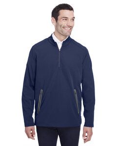 North End NE401 - Men's Quest Stretch Quarter-Zip Classc Nvy/Crbn