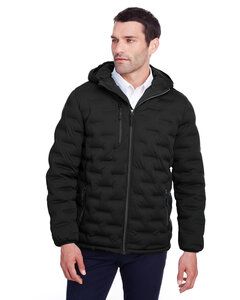 North End NE708 - Men's Loft Puffer Jacket Black/Carbon