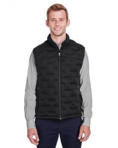 North End NE709 - Men's Pioneer Hybrid Vest Blk/Blk/Carbn