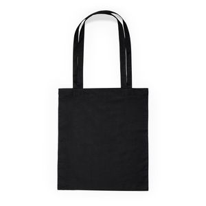 EgotierPro BO7602 - MOUNTAIN Tote bag made of cotton fabric in different colours Black