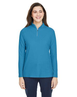 Core 365 CE405W - Ladies Fusion ChromaSoft Pique Quarter-Zip