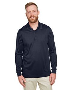 Harriton M348L - Men's Advantage Snag Protection Plus IL Long Sleeve Polo Dark Navy