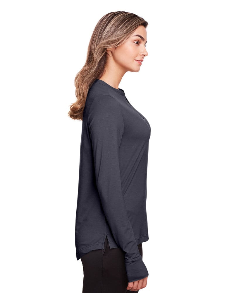 North End NE400W - Ladies Jaq Snap-Up Stretch Performance Pullover