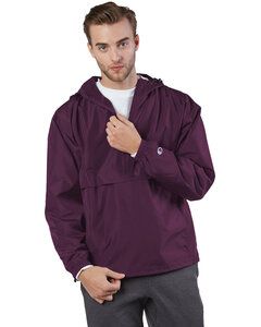 Champion CO200 - Adult Packable Anorak 1/4 Zip Jacket Maroon