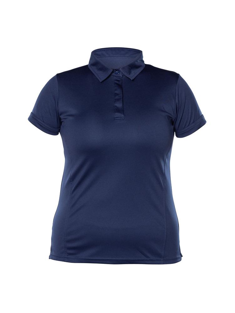 Blank Activewear L349 - Women's Short Sleeve Polo, 100% Polyester Interlock, Dry Fit