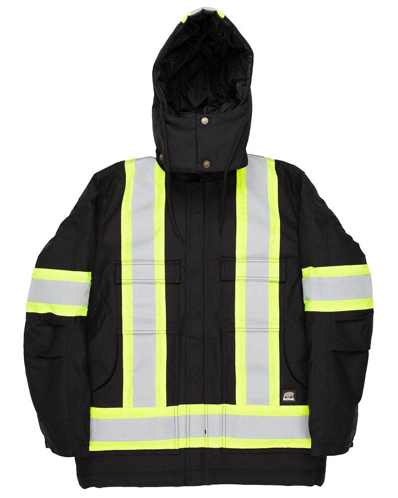 Berne HVNCH3T - Men's Tall Safety Striped Arctic Insulated Chore Coat