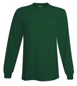 Champion CC8C - Long Sleeve Tagless T-Shirt Dark Green