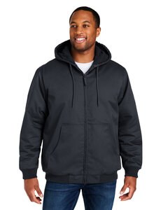 Harriton M722 - Unisex ClimaBloc® Heavyweight Hooded Full-Zip Jacket Dark Charcoal