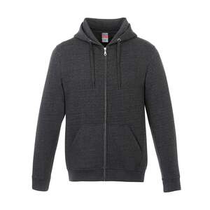 CSW 24/7 L00555 - Surfer Adult Full Zip Hoodie Charcoal