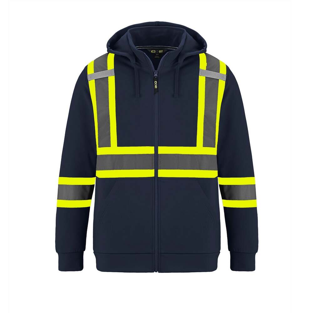 CX2 HiVis L01380 - Infinity Hi-Vis Polyester Full Zip Hodie 