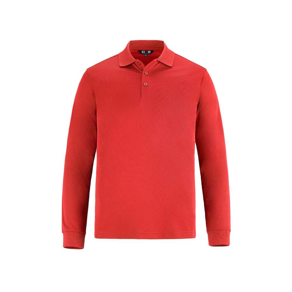 CX2 S05737 - Birdie Men's Long Sleeve Pique Mesh Polo