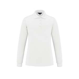 CX2 S05738 - Birdie Ladies Long Sleeve Pique Mesh Polo White