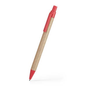 EgotierPro Q8029 - RETRACTABLE PEN WHEAT FIBER Rouge