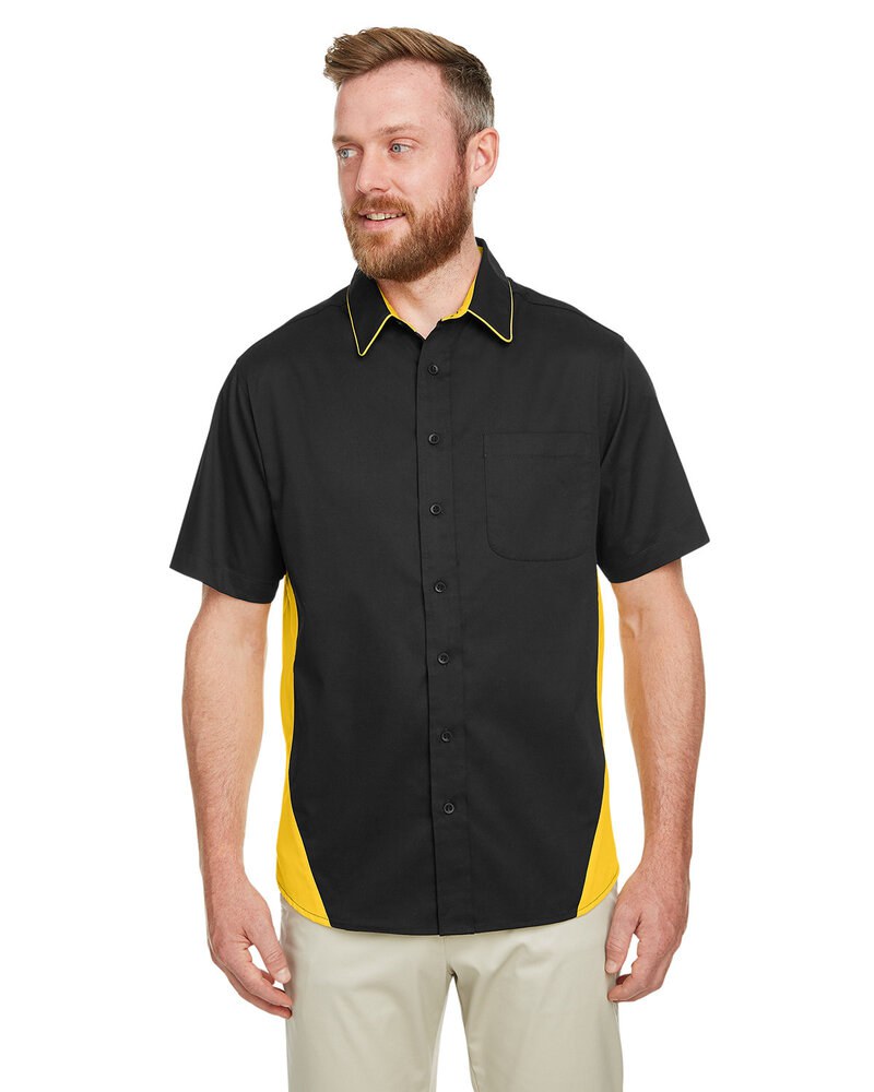 Harriton M586T - Men's Tall Flash IL Colorblock Short Sleeve Shirt