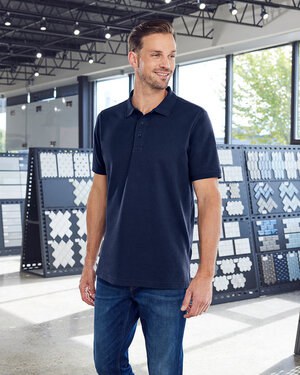 Harriton M205 - Mens Valiant Cotton Snag Protect Polo